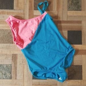 FREESTYLE Pink & Blue One Piece Swimsuit